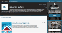 Desktop Screenshot of isolationquebec.com