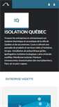 Mobile Screenshot of isolationquebec.com